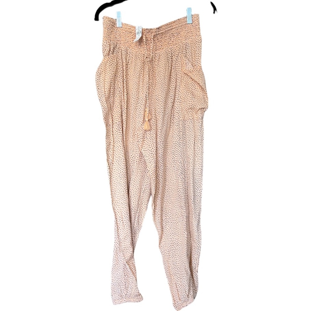 NWT aerie drawstring spotted palazzo jogger pants